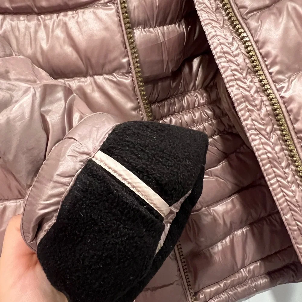 Calvin Klein Women's Shiny Pink Puffer Jacket - Picture 5 of 5